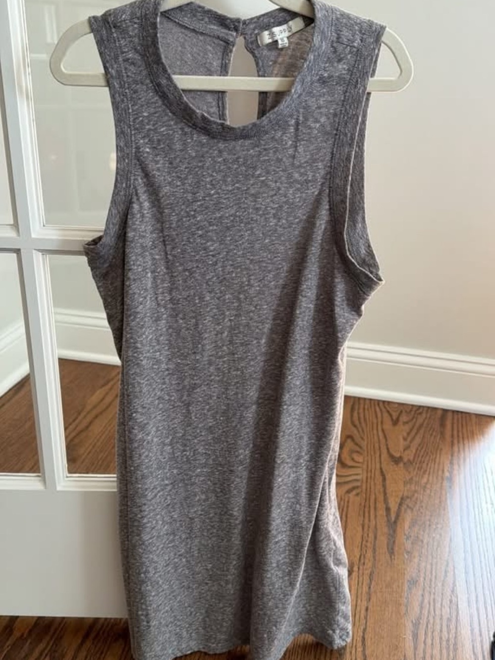 Z Supply Heather Gray Sleeveless Tank Dress